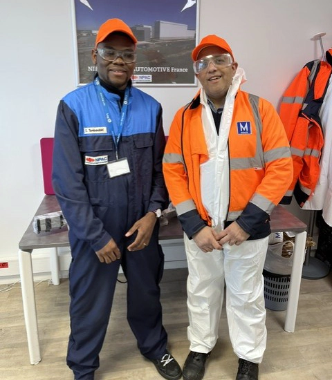 Mount meeting Nippon Paint France engineering team during a customer facility visit