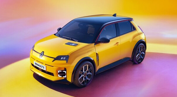 Yellow Renault 5 showing the automotive coatings market | Nippon Paint France